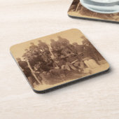 Dessous-de-verre Les chasseurs de buffles de la cavalerie noire amé (Côté gauche)