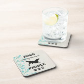 Dessous-de-verre Les Chiens Sont Mes Gens Préférés Beverage Coaster (Côté Droit)
