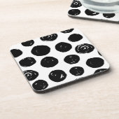 Dessous-de-verre Les Coasters de Black Polka (Côté gauche)