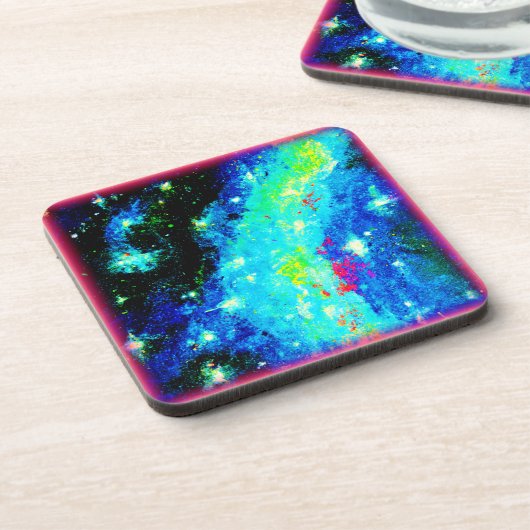 Dessous-de-verre Les conceptions cosmiques nébuleuses et spatiales. (Côté gauche)