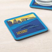 Dessous-de-verre Les dauphins du parc national des îles Channel (Côté gauche)