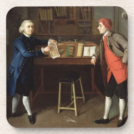 Dessous-de-verre Les ébénistes (huile sur la toile) (Devant)