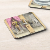 Dessous-de-verre Les écuries du cheval de Caligula, Incitata, (Côté gauche)