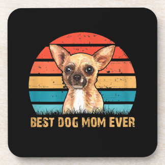 Dessous-de-verre Les femmes citent le meilleur chien maman Ever Chi
