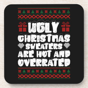 Dessous-de-verre Les horribles pulls de Noël sont tendance et sures