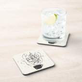 Dessous-de-verre Les livres café et vous me rend heureux (Côté Droit)