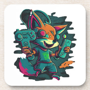 Dessous-de-verre Les loups jouent à des jeux