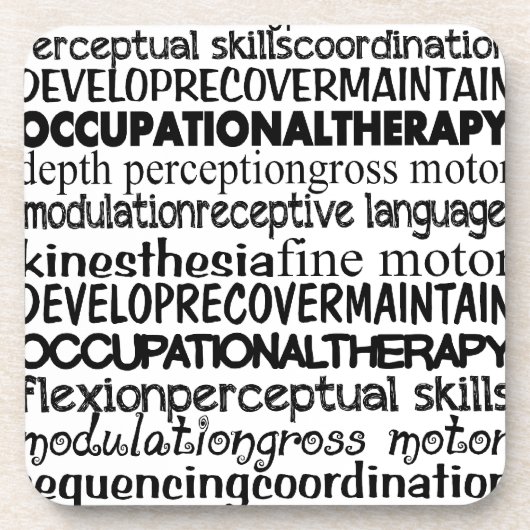 Dessous-de-verre Les meilleurs cadeaux d'ergothérapie (Devant)