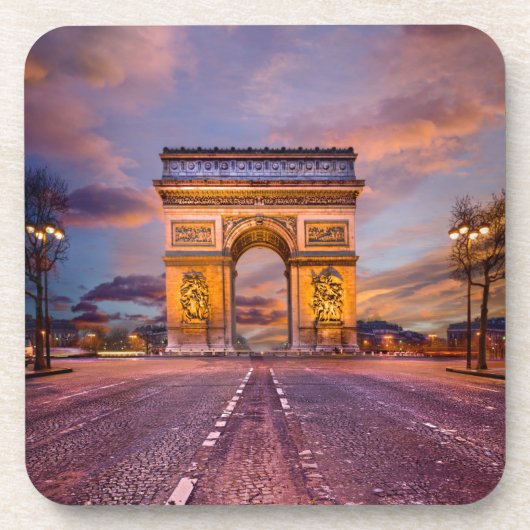 Dessous-de-verre Les monuments | Arc de Triomphe, Paris France (Devant)