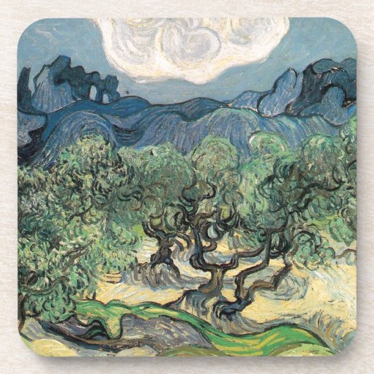 Dessous-de-verre Les oliviers, Vincent van Gogh (Devant)
