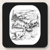 Dessous-de-verre Les petits coyotes (Devant)