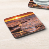 Dessous-de-verre Les piscines à marée au coucher du soleil, Califor (Côté gauche)