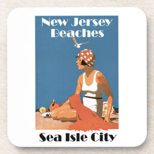 Dessous-de-verre Les plages du New Jersey ~ Sea Isle City