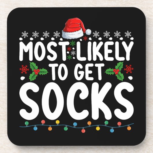 Dessous-de-verre Les Plus Probables Pour Obtenir Chaussettes Noël F (Devant)