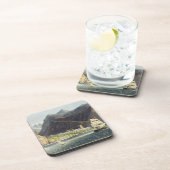 Dessous-de-verre Les routes, Ste.Hélène, gravée par Robert Havell ( (Côté Droit)