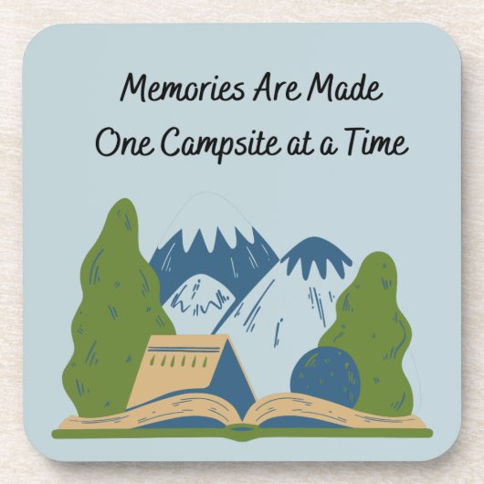 Dessous-de-verre Les souvenirs sont faits d'un camping à la fois su (Devant)