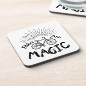 Dessous-de-verre Les vélos sont magiques (Côté gauche)