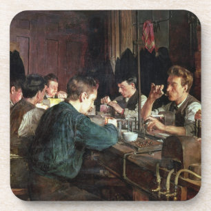 Dessous-de-verre Les ventilateurs en verre, 1883 (huile sur la