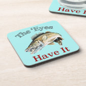 Dessous-de-verre Les Yeux L'Ont. . . Walleyes (Côté gauche)