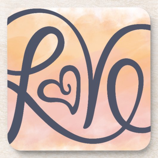 Dessous-de-verre Lettrage d'amour (Devant)