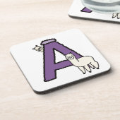 Dessous-de-verre Lettre A (Côté gauche)