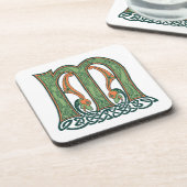 Dessous-de-verre LETTRE Céleste M, Design irlandais (Côté gauche)
