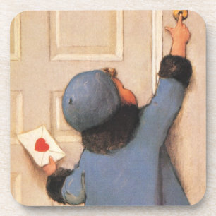 Dessous-de-verre Lettre d'amour vintage par Jessie Willcox Smith