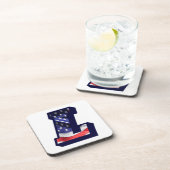 Dessous-de-verre LETTRE Drapeau AMÉRICAIN "L" (Côté Droit)