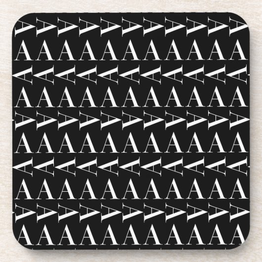 Dessous-de-verre Lettre initiale A monogramme (Devant)