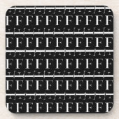 DESSOUS-DE-VERRE LETTRE INITIALE MONÂTRE F (Devant)