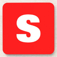 Lettre initiale Monogramme Style moderne Rouge Bla