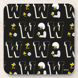 Dessous-de-verre Lettre sport Woodstock Varsity Motif