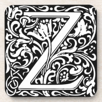 Lettre Z Art nouveau Carrelage noir et blanc
