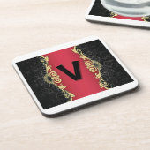 Dessous-de-verre Lettres d'amour "V" (Côté gauche)