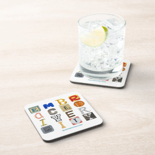 Dessous-de-verre lettres découpées pour embrasser la diversité de S