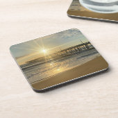 Dessous-de-verre Lever de soleil stupéfiant à Virginia Beach Pier - (Côté gauche)