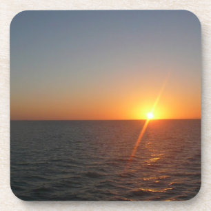 Dessous-de-verre Lever du soleil à Sea III Océan Horizon