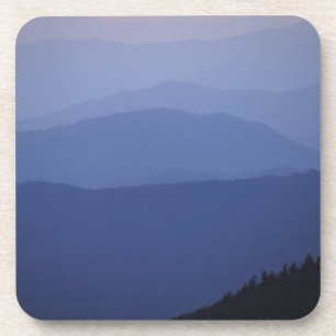 Dessous-de-verre Lever du soleil, montagnes du sud des Appalaches,