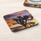 Dessous-de-verre Lever du soleil spectaculaire au parc national Jos (Côté gauche)