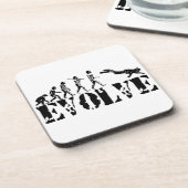 Dessous-de-verre L'évolution de plongée de plongeur autonome (Côté gauche)