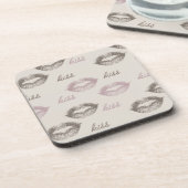 Dessous-de-verre Lèvres de baiser (Côté gauche)