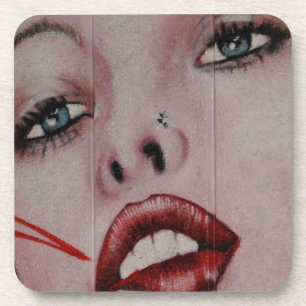 Dessous-de-verre Lèvres rouges