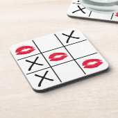 Dessous-de-verre Lèvres Tic Tac Toe (Côté gauche)