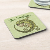 Dessous-de-verre Lézard vert (Côté gauche)