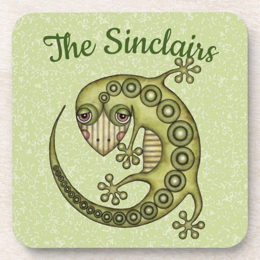 Dessous-de-verre Lézard vert (Devant)