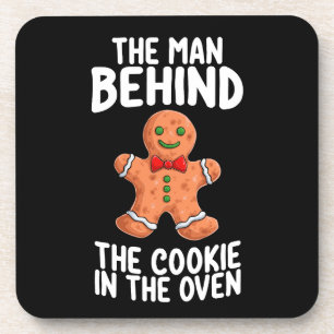Dessous-de-verre L'homme derrière le cookie dans le four Noël Pr