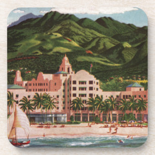 Dessous-de-verre L'hôtel hawaïen royal