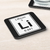 Dessous-de-verre Li - lithium (Côté gauche)
