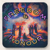 Dessous-de-verre Liberté et honneur (Devant)