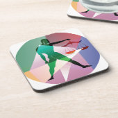 Dessous-de-verre libra abstraite (Côté gauche)